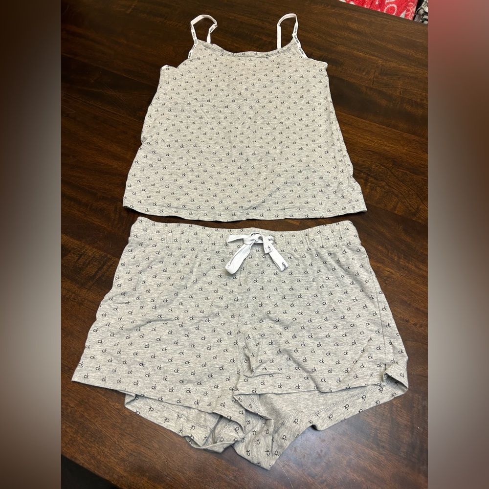 Calvin Klein Light Gray Pajama Set